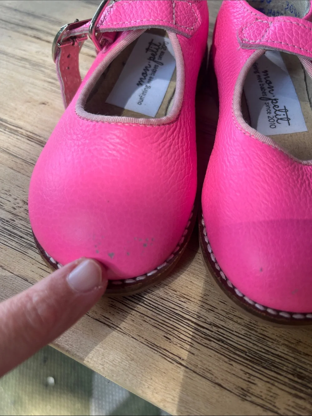 Girls Pink Mary Jane Dress Shoes with Buckle Strap